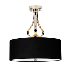 Плафон Falmouth 3xG9 Polished Chrome Black Shade Elstead Lighting BATH-FALMOUTH-SF-PC | Osvetlenieto.bg