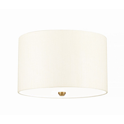 Плафон Fletcher14" 3xE27 Aged Brass Ivory Shade Designer's Lightbox DL-FLETCHER14-3LT-IV-AB | Osvetlenieto.bg