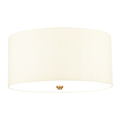 Плафон Fletcher18" 3xE27 Aged Brass Ivory Shade Designer's Lightbox DL-FLETCHER18-3LT-IV-AB | Osvetlenieto.bg