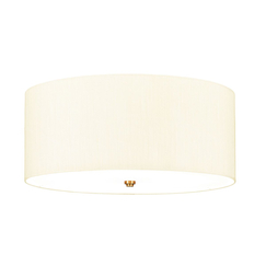 Плафон Fletcher22" 5xE27 Aged Brass Ivory Shade Designer's Lightbox DL-FLETCHER22-5LT-IV-AB | Osvetlenieto.bg