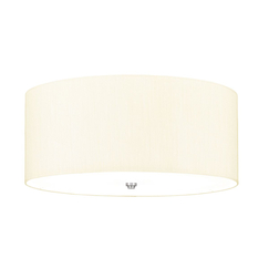 Плафон Fletcher22" 5xE27 Polished Chrome Ivory Shade Designer's Lightbox DL-FLETCHER22-5LT-IV-PC | Osvetlenieto.bg