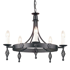 Полилей Belfry 5xE14 Black Elstead Lighting BY5-BLACK | Osvetlenieto.bg