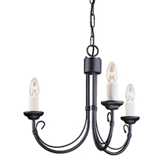 Полилей Chartwell 3xE14 Black Elstead Lighting CH3-BLACK | Osvetlenieto.bg