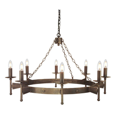 Полилей Cromwell 8xE14 Old Bronze Elstead Lighting CW8-OLD-BRZ | Osvetlenieto.bg