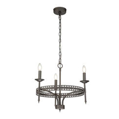 Полилей Crown 3xE14 Iron Gate Elstead Lighting CROWN3 | Osvetlenieto.bg