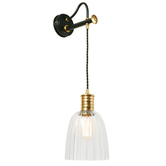Аплик Douille 1xE27 Black Polished BrassElstead Lighting DOUILLE1-BPB | Osvetlenieto.bg