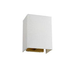 Аплик Riley 1xE27 Small Rectangular Aged Brass Back Plate Designer's Lightbox DL-RILEY-S-IV-AB | Osvetlenieto.bg