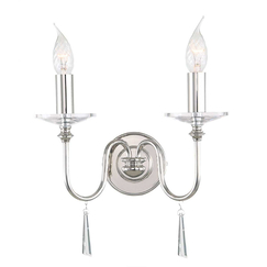 Аплик Finsbury Park 2xE14 Polished Nickel Elstead Lighting FP2-POL-NICKEL | Osvetlenieto.bg