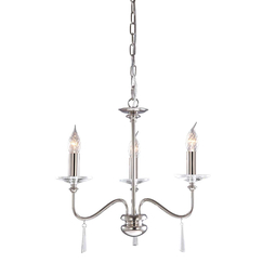 Полилей Finsbury Park 3xE14 Polished Nickel Elstead Lighting FP3-POL-NICKEL | Osvetlenieto.bg