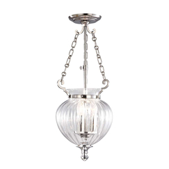 Полилей Finsbury Park 3xE14 small Polished Nickel Elstead Lighting FP-P-S-POL-NCKL | Osvetlenieto.bg