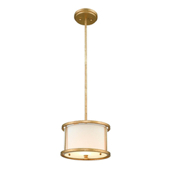 Полилей Lemuria 1xE27 Duo-Mount Mini Gilded Nola Distressed Gold Ivory Shade Gilded Nola GN-LEMURIA-MP | Osvetlenieto.bg