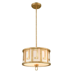 Полилей Lemuria 2xE27 Medium Gilded Nola Distressed Gold Ivory Shade Gilded Nola GN-LEMURIA-P-M | Osvetlenieto.bg