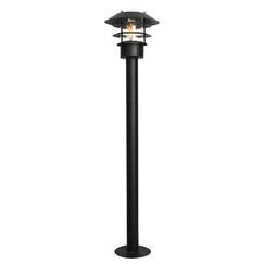 Градински стълб Helsingor 1xE27 Lantern Black Elstead Lighting HELSINGOR-BOL-BK | Osvetlenieto.bg