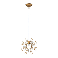 Пендел Sun King 1xE27 Gold Leaf Gilded Nola GN-SUN-KING-P-G | Osvetlenieto.bg