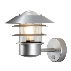 Външен аплик Helsingor 1xE27 PIR Silver Elstead Lighting HELSINGOR-PIR | Osvetlenieto.bg