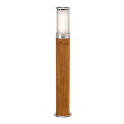 Градински стълб Hornsea 1xE27 Teak Stainless Steel Elstead Lighting HORNSEA-B-SS | Osvetlenieto.bg