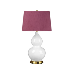 Настолна лампа Isla 1xE27 Table Light Aged Brass White Purple Elstead Lighting ISLA-AB-TL-PURPLE | Osvetlenieto.bg