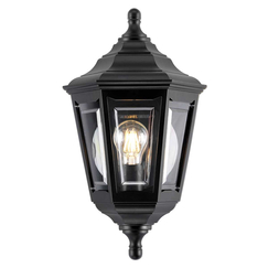 Плафон Kinsale 1xE27 Lantern Black Elstead Lighting KINSALE-FLUSH | Osvetlenieto.bg