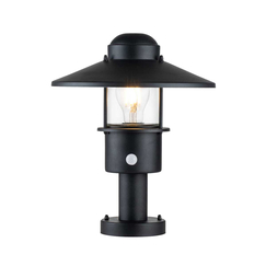 Стояща лампа Klampenborg 1xE27 Pedestal PIR Black Elstead Lighting KLAMPENBORG-PED-PIR-BK | Osvetlenieto.bg