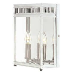 Външен аплик Holborn 2xE14 Half Lantern Medium Polished Chrome Elstead Lighting HL7-M-PC | Osvetlenieto.bg