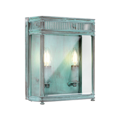 Външен аплик Holborn 2xE14 Medium Half Lantern Verdigris Elstead Lighting HL7-M-VDG | Osvetlenieto.bg