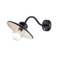Външен аплик Klampenborg 1xE27 PIR Black Elstead Lighting KLAMPENBORG-PIR-BK | Osvetlenieto.bg