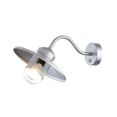 Външен аплик Klampenborg 1xE27 PIR Silver Elstead Lighting KLAMPENBORG-PIR-SIL | Osvetlenieto.bg