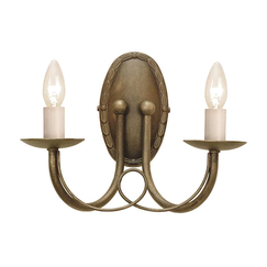 Аплик Minster 2xE14 Black Gold Patina Elstead Lighting MN2-BLK-GOLD | Osvetlenieto.bg
