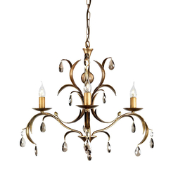 Полилей Lily 3xE14 Bronze Patina Elstead Lighting LL3-ANT-BRZ | Osvetlenieto.bg