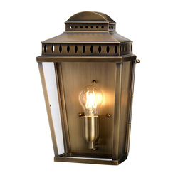 Външен аплик Mansion House 1xE27 Aged Brass Elstead Lighting MANSION-HOUSE-BR | Osvetlenieto.bg