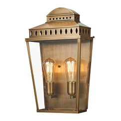 Външен аплик Mansion House 2xE27 Large Aged Brass Elstead Lighting MANSION-HOUSE-L-BR | Osvetlenieto.bg