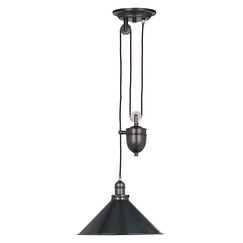 Пендел Provence 1xE27 Rise and Fall Old Bronze Elstead Lighting PV-P-OB | Osvetlenieto.bg