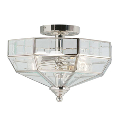 Плафон Old Park 2xE27 Polished Nickel Elstead Lighting OLD-PARK-PN | Osvetlenieto.bg