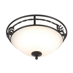 Плафон Pembroke 2xE27 Light Style A Black Elstead Lighting PB-F-A-BLACK | Osvetlenieto.bg