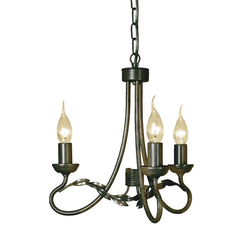 Полилей Olivia 3xE14 Black Gold Patina Elstead Lighting OV3-BLK-GOLD | Osvetlenieto.bg