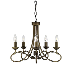 Полилей Olivia 5xE14 Black Gold Patina Elstead Lighting OV5-BLK-GOLD | Osvetlenieto.bg