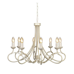 Полилей Olivia 8xE14 Ivory Gold Patina Elstead Lighting OV8-IVORY-GOLD | Osvetlenieto.bg