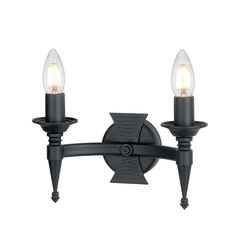 Аплик Saxon 2xE14 Black Elstead Lighting SAX2-BLK | Osvetlenieto.bg
