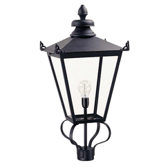 Градински стълб Wilmslow 1xE27 Lantern Head Only Black Elstead Lighting WSLL1-BLACK | Osvetlenieto.bg