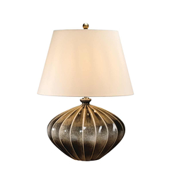 Настолна лампа Rib Pumpkin 1xE27 Brown and Black Elstead Lighting RIB-PUMPKIN-TL | Osvetlenieto.bg