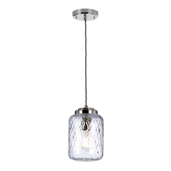 Пендел Sola 1xE27 Polished Nickel Clear Glass Elstead Lighting SOLA-P | Osvetlenieto.bg