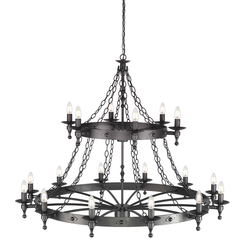 Полилей Warwick 18xE14 Graphite Black Elstead Lighting WR18-GRAPHITE | Osvetlenieto.bg