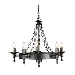 Полилей Warwick 5xE14 Graphite Black Elstead Lighting WR5-GRAPHITE | Osvetlenieto.bg
