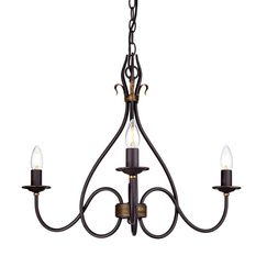 Полилей Windermere 3xE14 Rust Gold Elstead Lighting WM3 | Osvetlenieto.bg