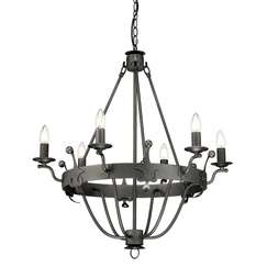 Полилей Windsor 6xE14 Graphite Elstead Lighting WINDSOR6-GR | Osvetlenieto.bg