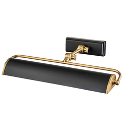 Аплик за картина Winchfield 2xE14 Medium Aged Brass & Matte Black Elstead Lighting WINCHFIELD-PLM-AB-MB | Osvetlenieto.bg