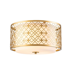 Плафон Ziggy 2xE27 Medium Lacquered Gold Elstead Lighting ZIGGY-F-M-LG | Osvetlenieto.bg