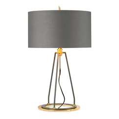 Настолна лампа Ferrara 1xE27 Dark Grey Polished Gold Elstead Lighting FERRARA-TL-GPG | Osvetlenieto.bg