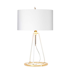 Настолна лампа Ferrara 1xE27 White Polished Gold Elstead Lighting FERRARA-TL-WPG | Osvetlenieto.bg