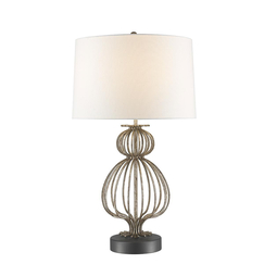 Настолна лампа Lafitte 1xE27 Distressed Silver Gilded Nola GN-LAFITTE-TL-SV | Osvetlenieto.bg